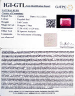 Load image into Gallery viewer, 6.21 Ratti Natural new burma Ruby with Govt. Lab Certificate-(2331)