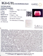 Load image into Gallery viewer, 7.33 Ratti Natural New Burma Ruby with Govt. Lab Certificate-(3441)
