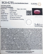 Load image into Gallery viewer, 4.51 Ratti Natural New Burma Ruby with Govt. Lab Certificate-(4551)