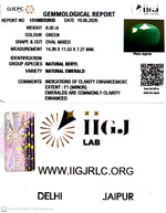 Load image into Gallery viewer, 8.5/CT Natural Panna Stone with Govt. Lab Certificate-13108D53935
