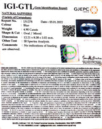 Load image into Gallery viewer, 4.90/CT Natural Blue sapphire with Govt Lab Certificate-23310