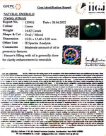 Load image into Gallery viewer, 16.22 Ratti Natural Panna Stone with Govt. Lab Certified (3441)