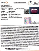 Load image into Gallery viewer, 4.52/CT Natural Mozambique Ruby with Govt. Lab Certificate-(7881)