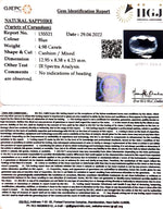Load image into Gallery viewer, 4.98/CT Natural Blue Sapphire with Govt Lab Certificate-BLUSA9U