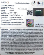 Load image into Gallery viewer, 4.87/CT Natural Panna Stone with Govt. Lab Certified-3441