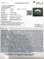Load image into Gallery viewer, 5.59/CT Natural Panna Stone with Govt. Lab Certified-1221