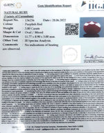 Load image into Gallery viewer, 3.80/CT Natural Ruby Stone with Govt. Lab Certificate-136236