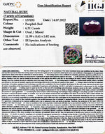 Load image into Gallery viewer, 6.31/CT Natural Ruby Stone with Govt. Lab Certificate-137035