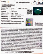 Load image into Gallery viewer, 4.89 /CT Natural Panna Stone with Govt. Lab Certified-3441