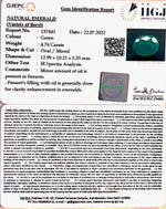 Load image into Gallery viewer, 5.26 Carat Natural Panna Stone with Govt. Lab Certified.