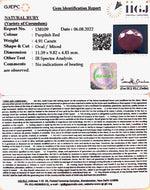 Load image into Gallery viewer, 4.91/CT Natural Neo Burma Ruby with Govt. Lab Certificate-4551