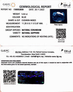 Load image into Gallery viewer, 5.64/CT Natural Blue Sapphire with Govt Lab Certificate-BLUSA9U