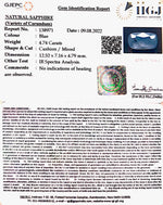 Load image into Gallery viewer, 4.74/CT Natural Blue Sapphire with Govt Lab Certificate-BLUSA9T