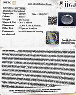 Load image into Gallery viewer, 4.65/CT Natural Ceylonese Pukhraj with Govt Lab Certificate-YELSA9T