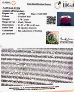 Load image into Gallery viewer, 3.78/CT Natural Neo Burma Ruby with Govt. Lab Certificate-2331