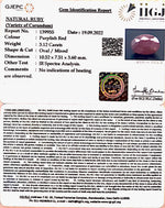 Load image into Gallery viewer, 3.12/CT Natural Neo Burma Ruby with Govt. Lab Certificate-5661