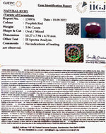 Load image into Gallery viewer, 3.96/CT Natural Ruby with Govt Lab Certificate-139976