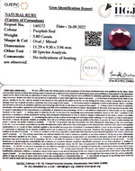 Load image into Gallery viewer, 3.80/CT Natural Indian Ruby with Govt. Lab Certificate (1221)