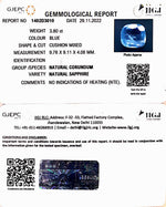 Load image into Gallery viewer, 3.80/CT Natural Blue Sapphire with Govt Lab Certificate-BLUSA9U