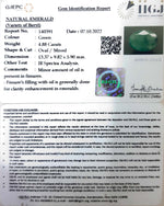 Load image into Gallery viewer, 4.88/CT Natural Panna Stone with Govt. Lab Certified-(3441)