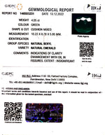 Load image into Gallery viewer, 4.05/CT Natural Panna Stone with Govt. Lab Certificate (6771)