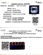 Load image into Gallery viewer, 6.61/CT Natural Blue Sapphire with Govt Lab Certificate-BLUSA9U