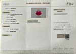 Load image into Gallery viewer, 4.59/CT Natural Ruby Stone with Govt. Lab Certificate-16839S209423