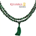 Load image into Gallery viewer, NATURAL EMERALD MALA (DARK)