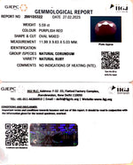 Load image into Gallery viewer, 5.59/CT Natural Ruby Stone with Govt. Lab Certificate-2001D5322