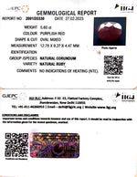 Load image into Gallery viewer, 5.60/CT Natural Neo Burma Ruby with Govt. Lab Certificate (4551)