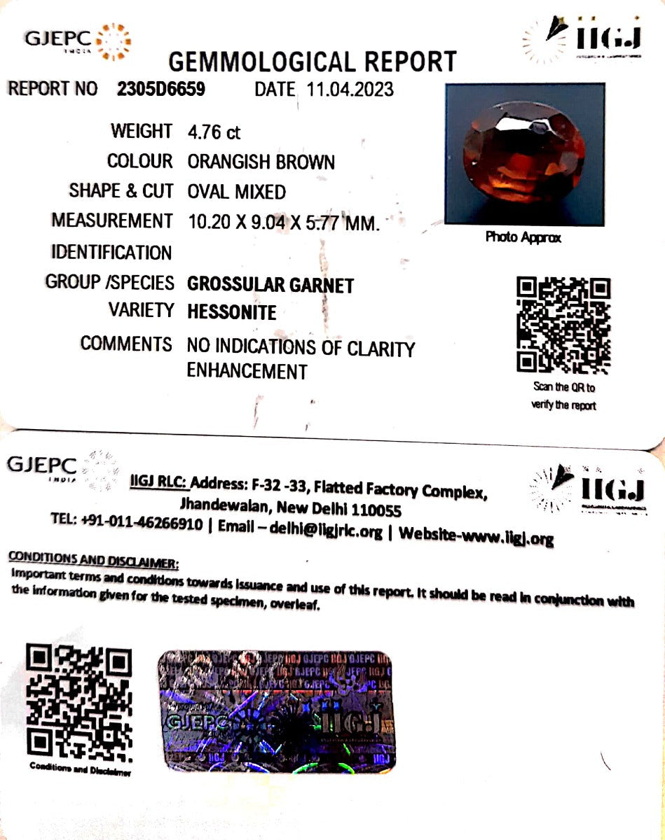 4.76/CT Natural Govt. Lab Certified Ceylonese Gomed-2305D6659
