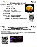 Load image into Gallery viewer, 3.73/CT Natural Ceylonese Pukhraj with Govt Lab Certificate (4551)