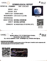 Load image into Gallery viewer, 3.08/CT Natural Blue Sapphire with Govt Lab Certificate (4551)