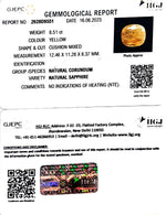 Load image into Gallery viewer, 8.51/CT Natural Ceylonese Pukhraj with Govt Lab Certificate (4551)