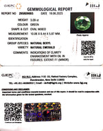 Load image into Gallery viewer, 3.09/CT Natural Panna Stone with Govt. Lab Certificate (23310)