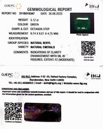 Load image into Gallery viewer, 3.12/CT Natural Panna Stone with Govt. Lab Certificate (1221)