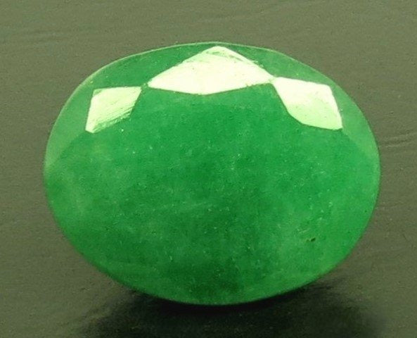 6.61/CT Natural Panna Stone with Govt. Lab Certificate-5917D22561