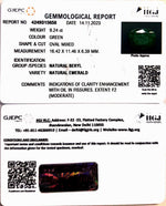 Load image into Gallery viewer, 9.24/CT Natural Panna Stone with Govt. Lab Certificate (4551)