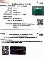 Load image into Gallery viewer, 7.61/CT Natural Panna Stone with Govt. Lab Certificate (6771)