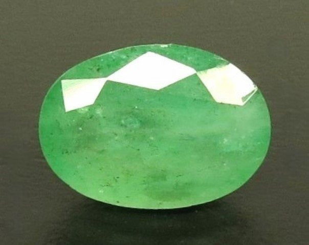 6.41/CT Natural Panna Stone with Govt. Lab Certificate-4551