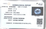 Load image into Gallery viewer, 4.71/Carat Natural Blue Sapphire with Govt Lab Certificate (BLUSA9T)