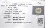 Load image into Gallery viewer, 4.54/CT Natural Ceylonese Pukhraj with Govt Lab Certificate (YELSA9T)