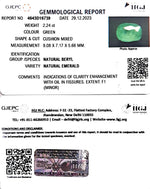 Load image into Gallery viewer, 2.24/CT Natural Panna Stone with Govt. Lab Certificate (8991)