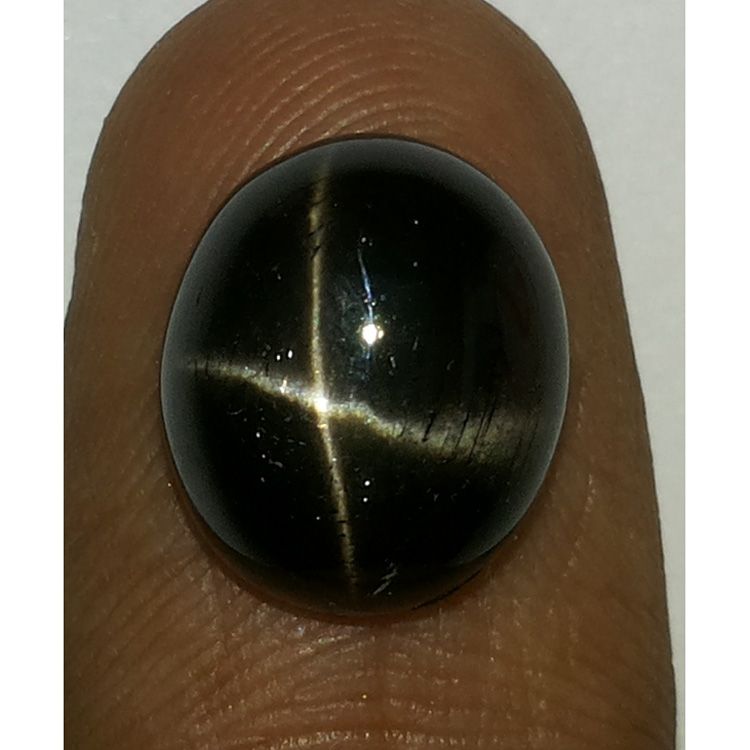 5.87/CT Natural Black Star Gemstone