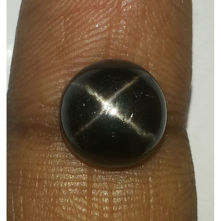 5.12/CT Natural Black Star Gemstone