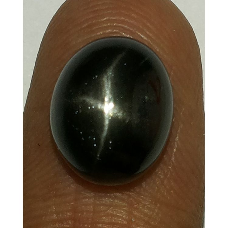 5.88/CT Natural Black Star Gemstone