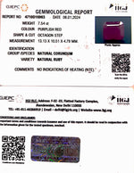 Load image into Gallery viewer, 7.54/CT Natural Ruby with Govt. Lab Certificate-4710D16963
