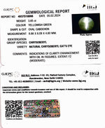 Load image into Gallery viewer, 3.65/CT Natural Chrysoberyl Cat's Eye with Govt. Lab Certificate (6771)