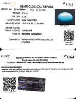 Load image into Gallery viewer, 4.16/CT Natural Govt. Lab Certified Turquoise (1221)