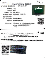 Load image into Gallery viewer, 4.50/CT Natural Panna Stone with Govt. Lab Certificate (12210)